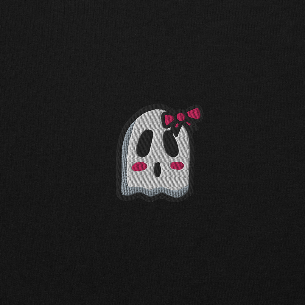 ghosts w/ bow sweatshirt