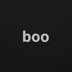 "boo" sweatshirt