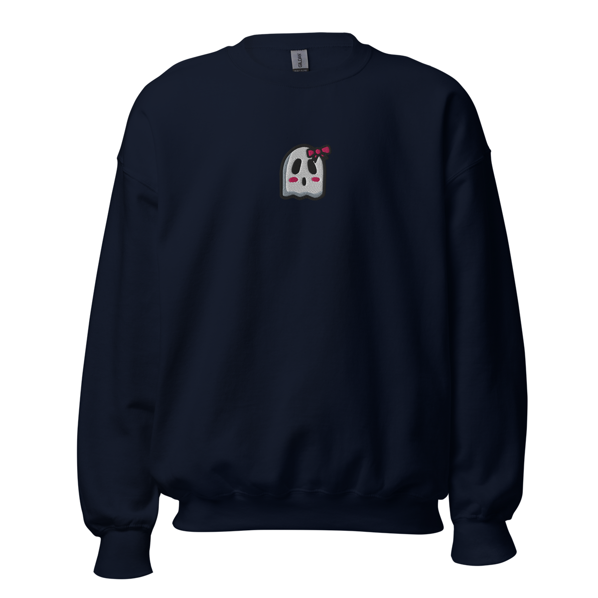 ghosts w/ bow sweatshirt